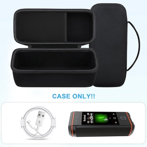 TTTYBA-Carrying Case for Bushnell Golf Wingman HD GPS Speaker, Portable Golf GPS Speaker Travel Storage Holder, Golfs Bluetooth Speaker Bag Organizer for Charging Cable Accessories, Black