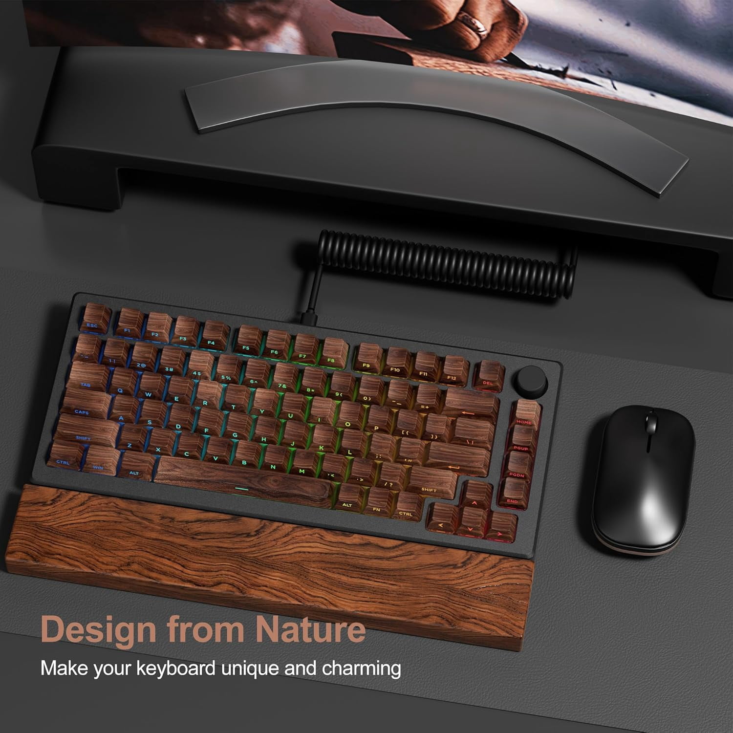 TTTYBA-XVX PBT Keycaps - Side Print Shine Through Custom Keycaps 60 65 ...