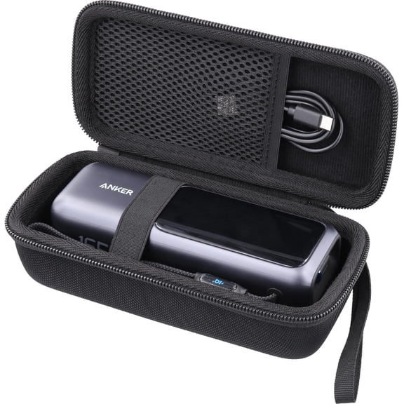 TTTYBA-for Anker 25,000mAh Laptop Power Bank, Hard Travel Case Compatible with Anker Zolo A1695 Power Bank 25K 165W, Case Only (Black Case)