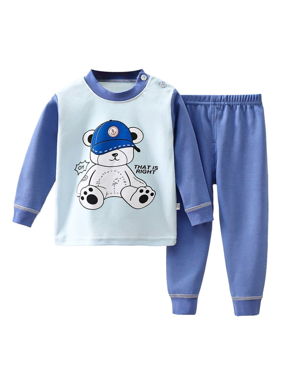 2Pcs Baby Girls Outfits 3 6 12 18 24 Months 2T 3T 4T 5T Toddler Boy Pant Set Long Sleeve Sweatshirt Tops and Sweatpants Pant 2PCS Set
