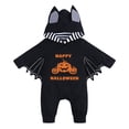 thumbnail image 1 of TTUHYWXI Baby Boy Halloween Costumes Infant Bat Long Sleeve Hoodie Romper Overall Baby boy Halloween Outfits (Orange,0-3 Months), 1 of 7