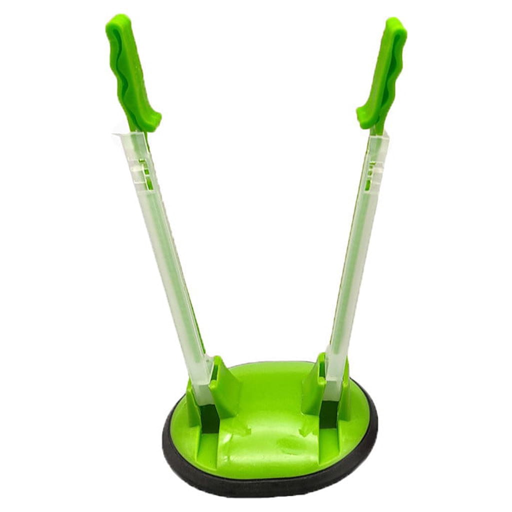 Pack De 6 Supports à Sacs Réglables (Baggy Rack) - Plastique Vert - Hauteur Ajustable - Base Antidérapante