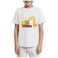 thumbnail image 1 of TTUHYWXI Car Shirts 2T 3T 4T Toddler Boy Clothes Truck Graphic Tees Little Kids Summer Short Sleeve Cotton Tops 2-8T (White, 3-4 Years), 1 of 4
