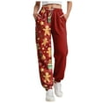 thumbnail image 1 of TTUHYWXI Christmas Pajama Pants for Women Print Pj Bottoms Drawstring with Pockets (Red, XXL), 1 of 5