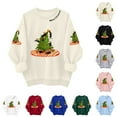 thumbnail image 1 of TTUHYWXI Christmas Sweatshirts for Women Christmas Cat Sweater Xmas Long Sleeve Shirts Holiday Crewneck Pullover Tops (Sky Blue, S), 1 of 6