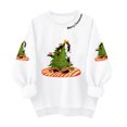 thumbnail image 1 of TTUHYWXI Christmas Sweatshirts for Women Christmas Cat Sweater Xmas Long Sleeve Shirts Holiday Crewneck Pullover Tops (White, S), 1 of 7