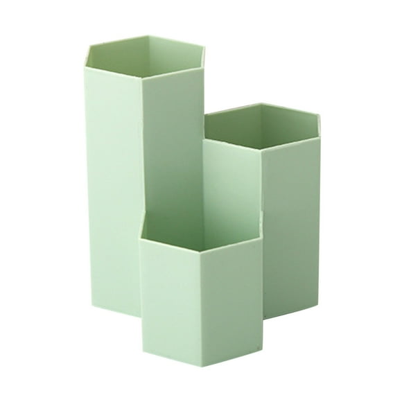 TTUHYWXI Pens Cup Green Pencil Holder for Desk Pencil Organizer Pen Cup for Desk for Office Supplies/Classroom/Home (Green, 3-type),Green One Size