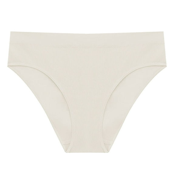 TTUHYWXI Period Underwear for Women Heavy Flow, Leakproof Menstrual Underwear Seamless Period Panties, No Show Panty (Beige, L)