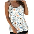 thumbnail image 1 of TTUHYWXI Tankini Swimsuits for Women Full Coverage Tank Top Swim Suit Vintage Floral Print Tummy Control Bathing Suits (Beige, XXL), 1 of 5