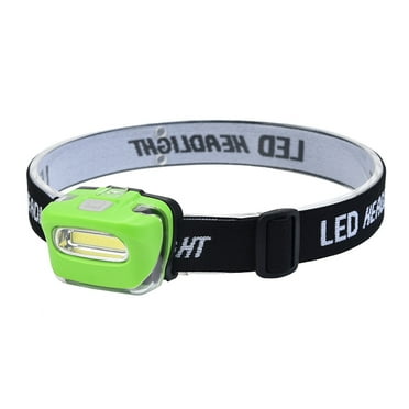 TTUHYWXI Ultra Bright High Lumens LED Head Lamp, Water Resistant IPX4 Headlamp, Adjustable HeadbAnd, Battery Powered Outdoor Running, Camping Forehead Flashlight Lamps,Green One Size