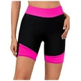 thumbnail image 1 of TTUHYWXI Women Active Swim Pants Tummy Control High Waist Swim Shorts Swimsuit Bottom Board Shorts (Hot Pink, XL), 1 of 5