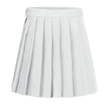 thumbnail image 1 of TTUHYWXI Women Girls Pleated Skirts with Shorts, Elastic Waist Uniform Plus Size Tennis Casual Skirt, 2 Years - US 4XL (White2, XL), 1 of 2