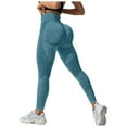 thumbnail image 1 of TTUHYWXI Women Seamless Leggings Contour High Waist Workout Gym Yoga Pants (Dark Green,S), 1 of 7