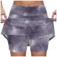thumbnail image 1 of TTUHYWXI Women's Athletic Skorts Lightweight Golf Skirts Inner Shorts Pocket Tennis Workout Sports Pickleball Skort (Light Purple, XXL), 1 of 4