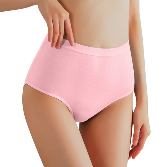 TTUHYWXI Women's High Waisted Seamless Underwear Full Coverage Brief Ladies No Show Panties Lingerie (Beige, M)