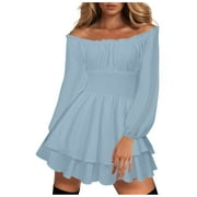 Light Blue Short Dress