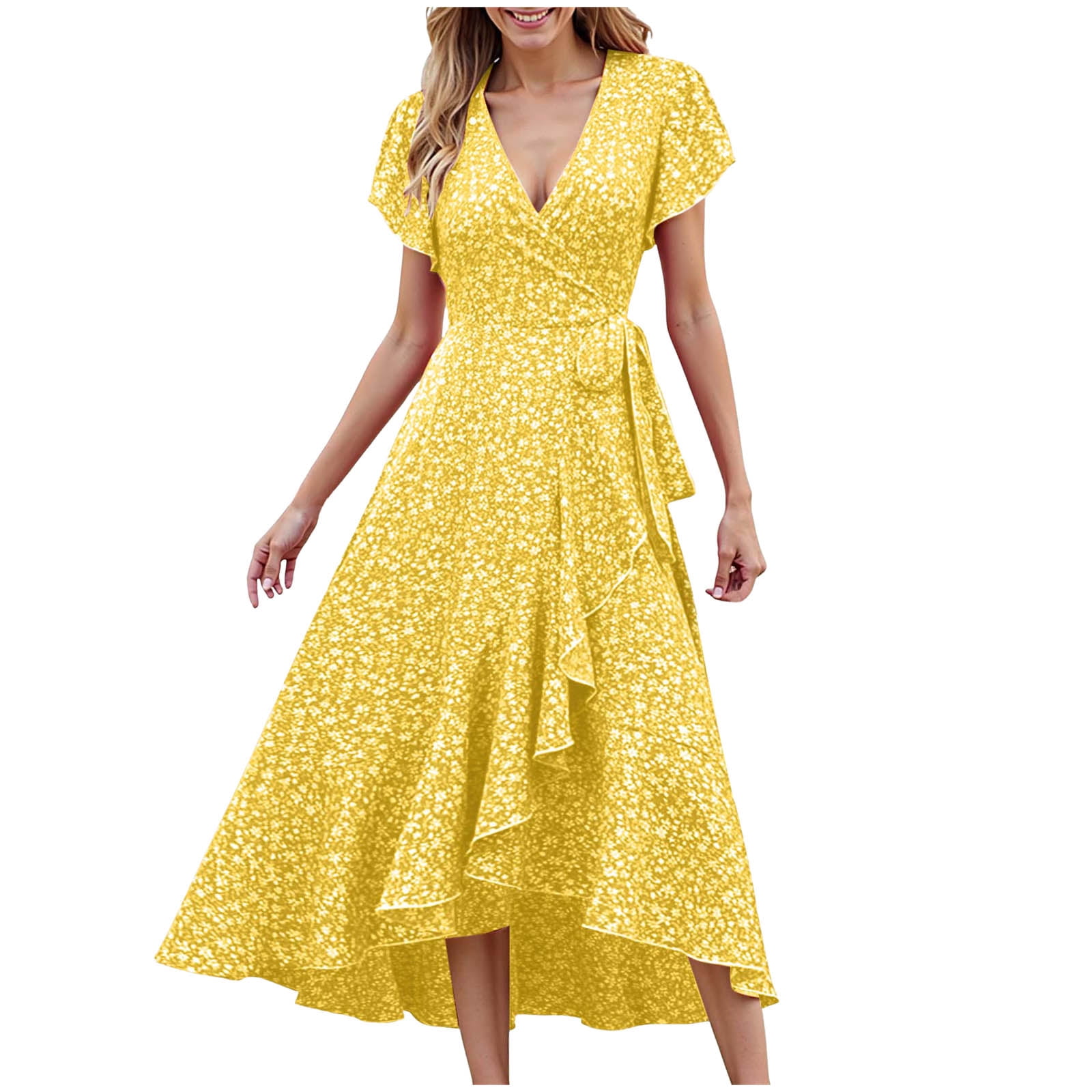women's summer dresses of Today Summer Dress Plus Size Summer Dresses Plus Size Dress Navy Blue  Dress for Women Dresses for Teens Sun Dresses Online Shopping Overstock  Outlet Blue S at Amazon Women's Clothing store