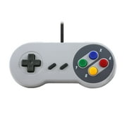 TTX SNES - Controller - Wired - Super Famicom Style - Grey - Retail Packaging