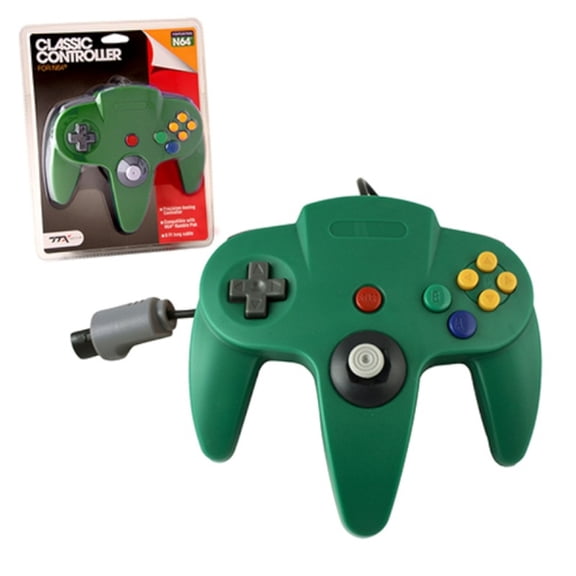 TTX Tech N64/Nintendo 64 Classic Controller OG, Green