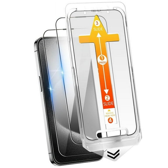 TTech 2 Pack Tempered Glass Screen Protector for iPhone 16 Magic Installation Glass, Auto Alignment Template, No Bubbles, No Dust, Easy Install 6.1" inch