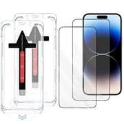 TTech 2 Pack for iPhone 16 Plus / 14 Pro Max Tempered Glass Screen Protector Magic Installation Glass, Auto Alignment Template, No Bubbles, No Dust, Clear, Easy Install 6.7" inch