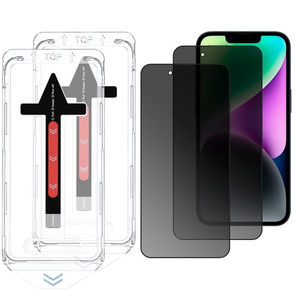 TTech 2 Pack iPhone 16e Tempered Glass Screen Protector Magic Installation Glass, Auto Alignment Template, No Bubbles, No Dust, Privacy, Easy Install 6.1" inch