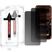 TTech 2 Pack for iPhone 17 Pro Max Tempered Glass Screen Protector Magic Installation Glass, Auto Alignment Template, No Bubbles, No Dust, Clear, Easy Install 6.9" inch (Privacy)