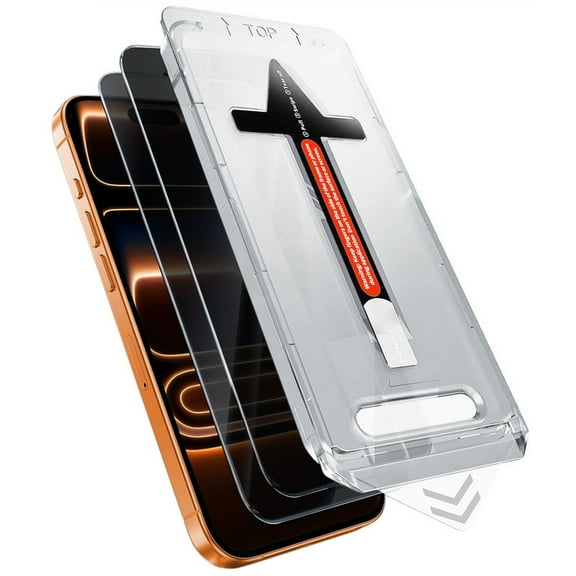 TTech 2 Pack for iPhone 17 Pro Max Tempered Glass Screen Protector Magic Installation Glass, Auto Alignment Template, No Bubbles, No Dust, Clear, Easy Install 6.9" inch (Privacy)