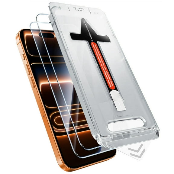 TTech 2 Pack iPhone 17 Pro Max Tempered Glass Screen Protector Magic Installation Glass, Auto Alignment Template, No Bubbles, No Dust, Privacy, Easy Install 6.9" inch (for iPhone 17 Pro Max)