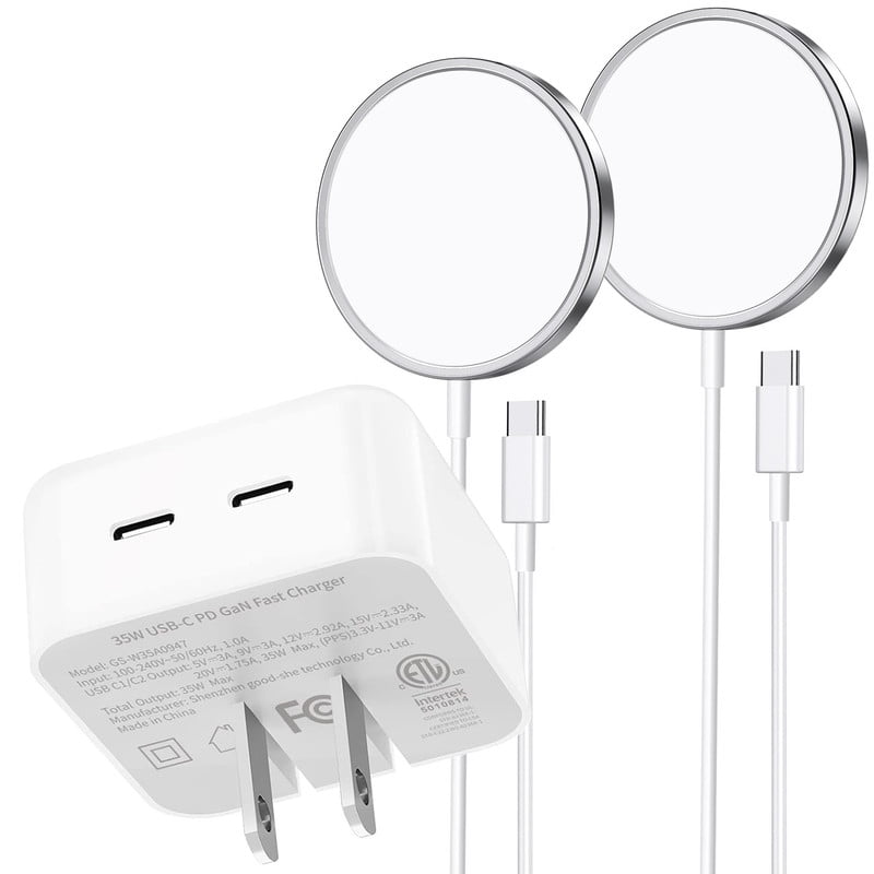 TTech 2x USB-C Magnetic iPhone Charger MagSafe-Compatible - Main Image
