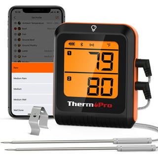 AuraGrill Multi-Probe Wireless Meat Thermometer - Bluetooth Enabled, Large  LCD Display, Ideal for Grill, Smoker, and Oven - Vysta Home
