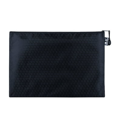 TTih Pocket Paper Folder,Plastic Mesh Zipper Pouch,Waterproof Mesh Bag Document Bag File Folder for Office Supplies