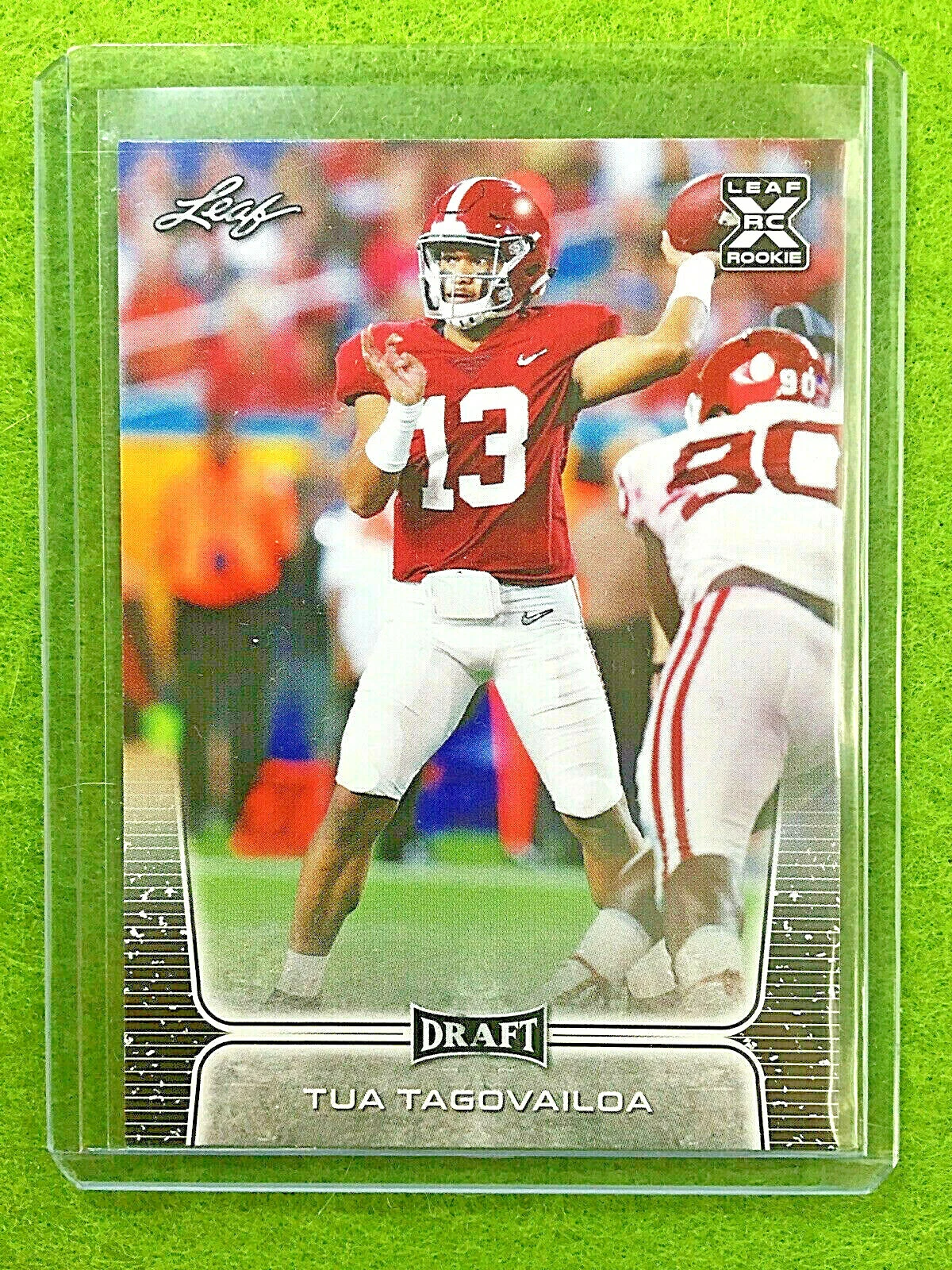 TUA TAGOVAILOA ROOKIE CARD JERSEY #13 ALABAMA RC 2020 Leaf Draft Football