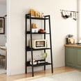 thumbnail image 1 of Melocadol 4 Tier Ladder Storage Shelf, 22 Inch Wide Anti-Tip Tower Rack, Steel Frame Organizer for Books Plants Kitchen Living Room Office, 1 of 1