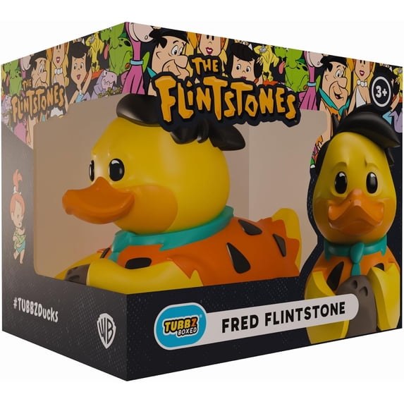 TUBBZ Boxed Edition: Flintstones - Fred Flintstone Cosplaying Rubber Duck Vinyl Figure