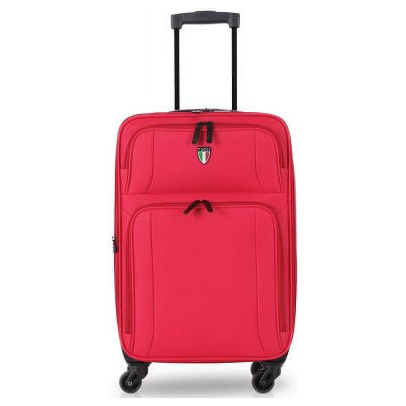 TUCCI 20 in. Disinvolta T00361 Fabric CarryOn Luggage, Red