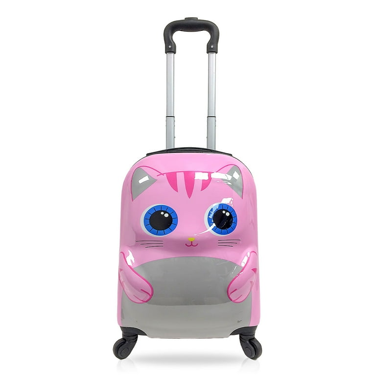 TUCCI Cute Kitty Kids' Hardside Carry On 3D Suitcase