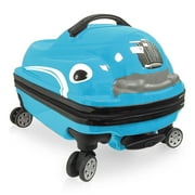 TUCCI Dash Mobile Kids' Hardside Travel Suitcase (Blue)