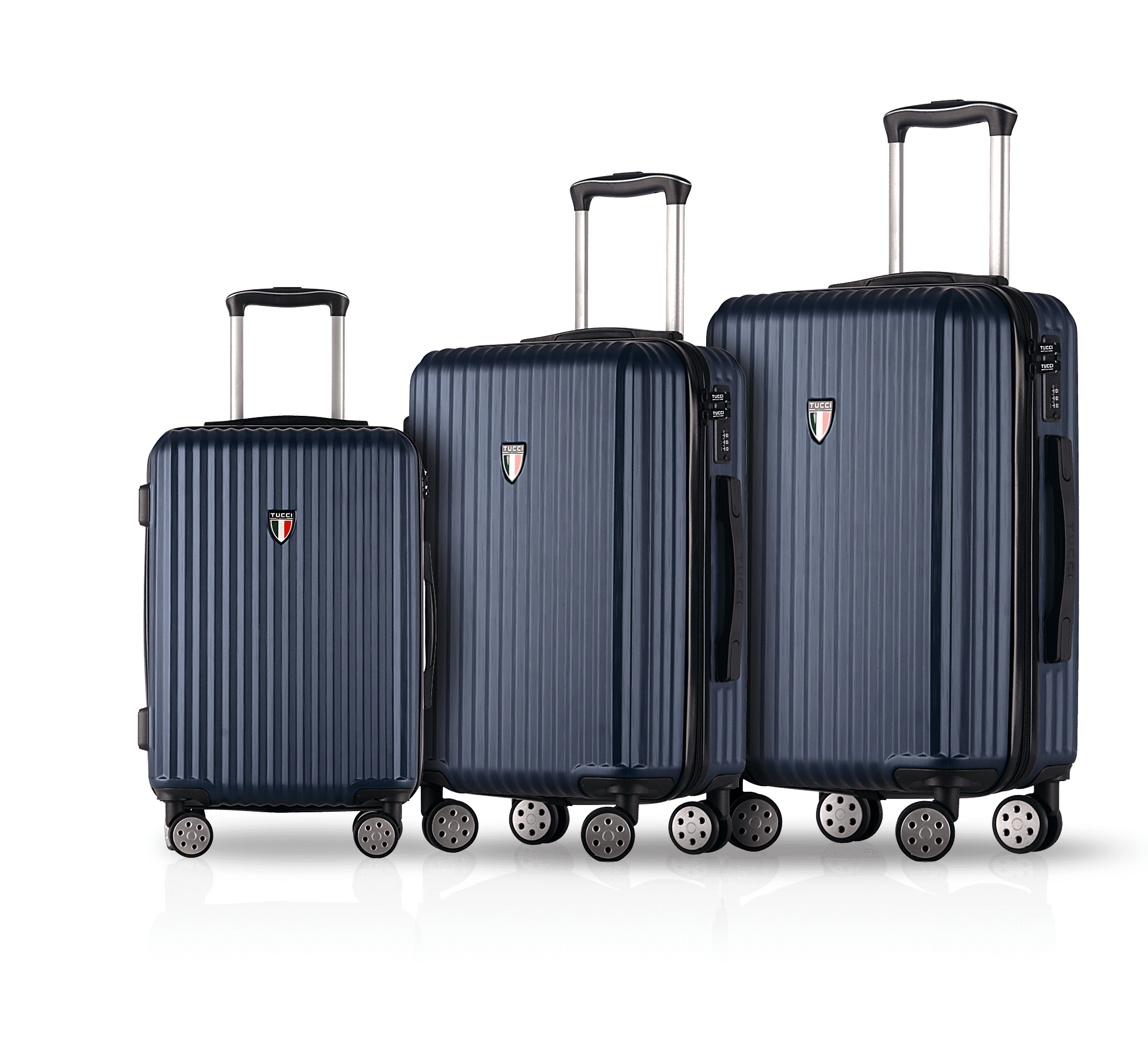 TUCCI Disegno - 28-inch Large Hardside Shell Suitcase with