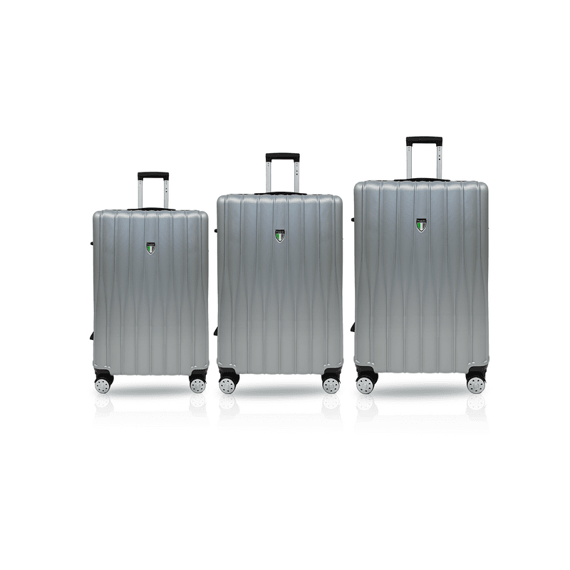 TUCCI Italy Baratro 20" Fashion Spinner Wheel Luggage Suitcase Black