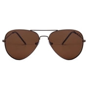 TUCCI Italy Brown Polarized UV400 Pilot Sunglasses Classic Aviator