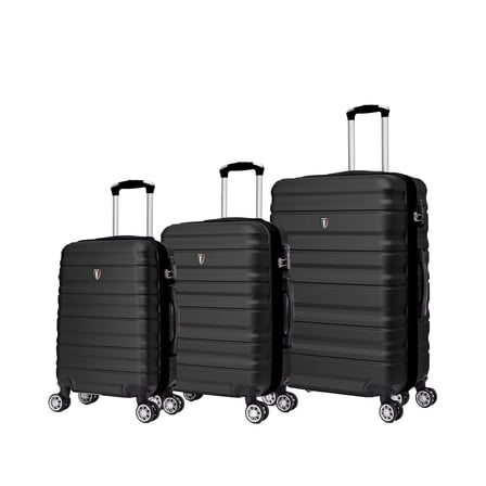 Nicole Miller Carry-On Pink Suitcase, 3-Piece Hardside Rainbow