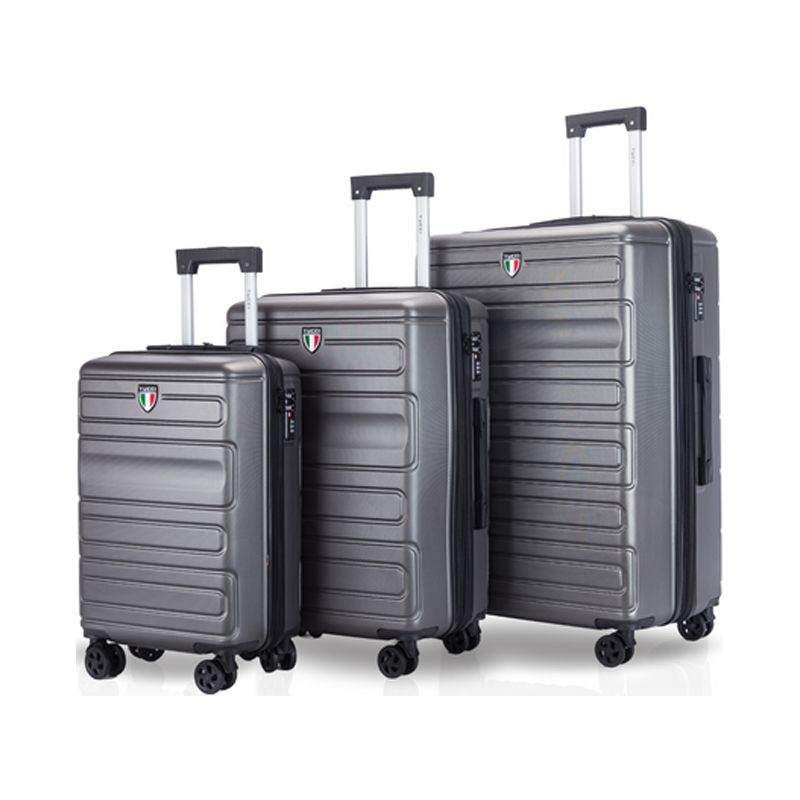 TUCCI Italy Vivace 3 Piece Fashion Spinner Wheel Luggage Suitcase Set