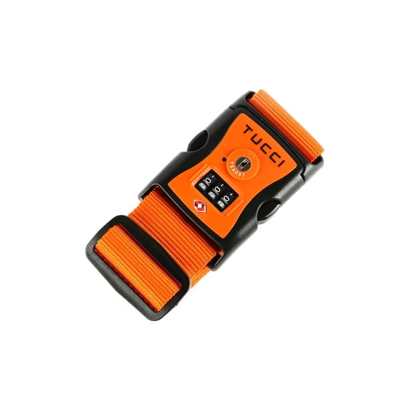 TUCCI LUGGAGE STRAP Belts Keep Suitcase Secure While Traveling, TSA Approved Add a Bag Premium Accessory for Travel Bag Closure