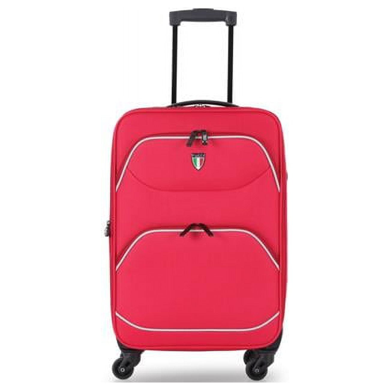 TUCCI T024320inRED 20 in. Ben Fatto T0243 Fabric CarryOn Luggage