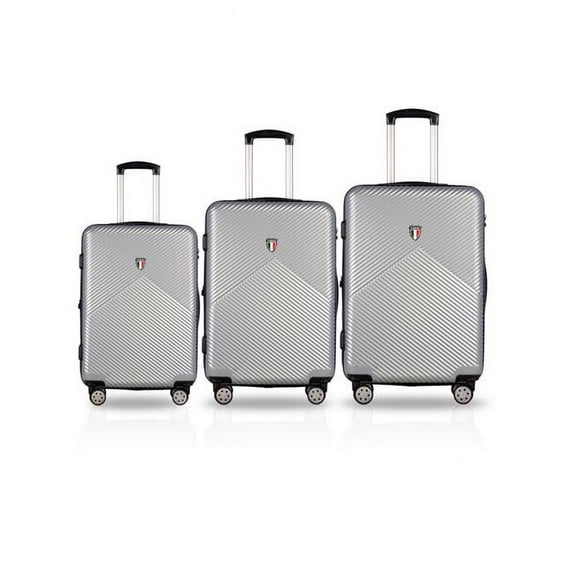 TUCCI T0276-03PC-SLV Salita T0282 Luggage Set, Silver - 3 Piece