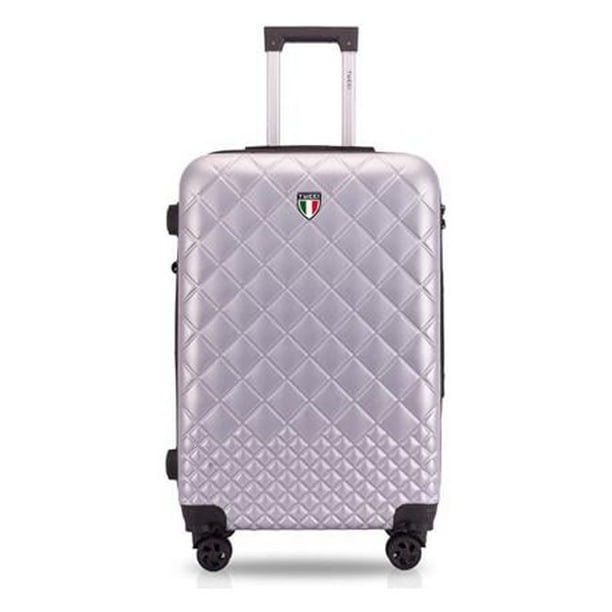 TUCCI T028420inSLV 20 in. Trapunta T0284 ABS CarryOn Luggage, Silver