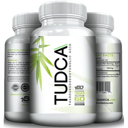 TUDCA (350mg x 60ct) by EVOGANICA - Tauroursodeoxycholic Acid