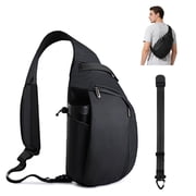 TUDEQU Lightweight Sling Bag for Men & Women, 7.5L Crossbody Backpack with Adjustable Strap for Travel, Walking & Daily Use