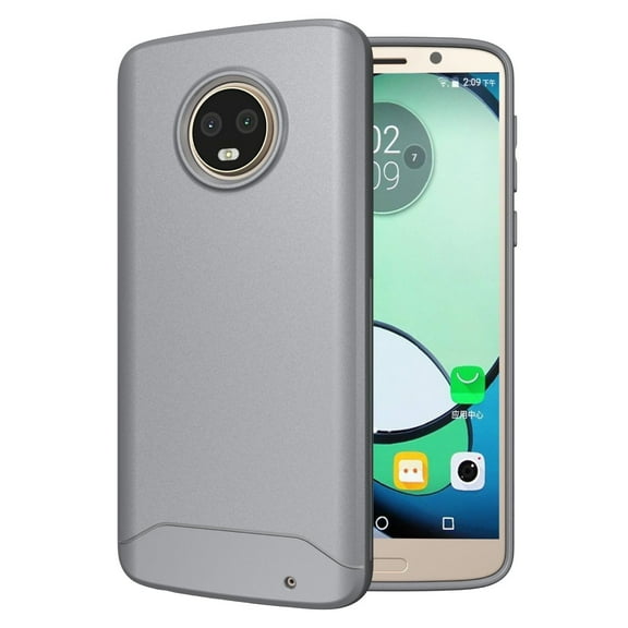 TUDIA Arch S Motorola Moto G6 Plus Case Matte Lightweight TPU Shock Absorption - Gray